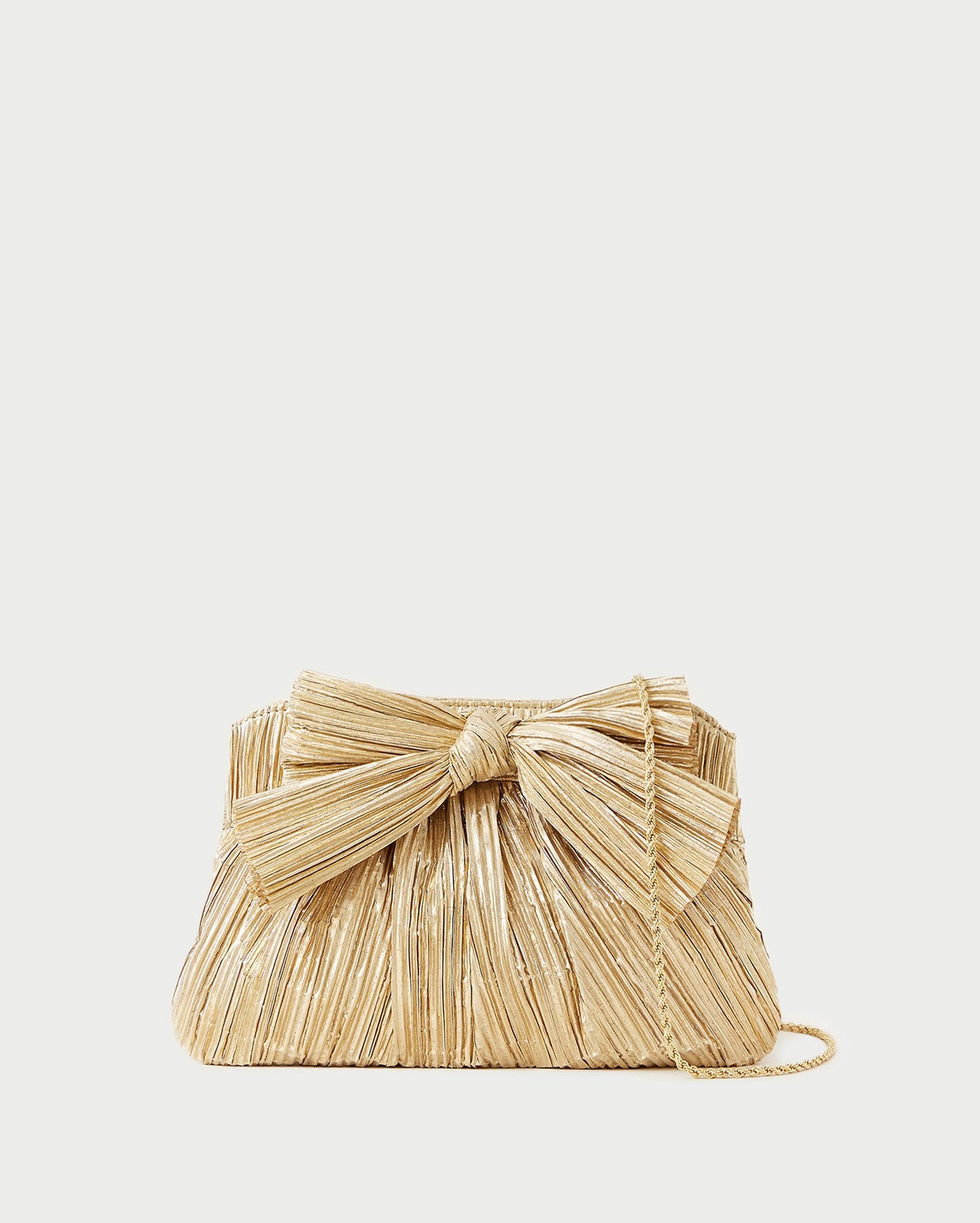 Pochette plissée à nœud Rayne
