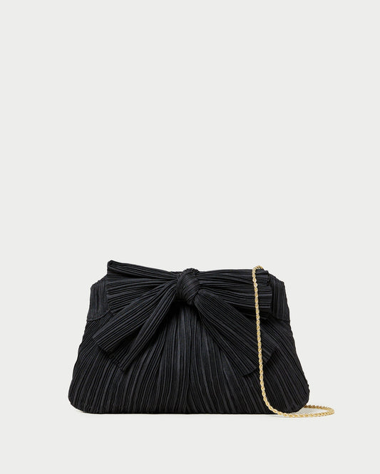 Pochette plissée à nœud Rayne