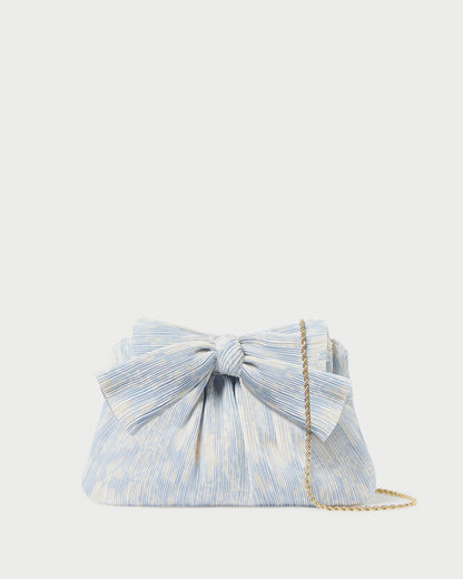 Pochette plissée à nœud Rayne