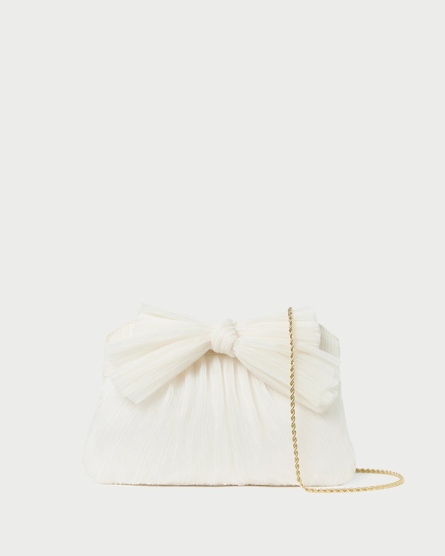 Pochette plissée à nœud Rayne