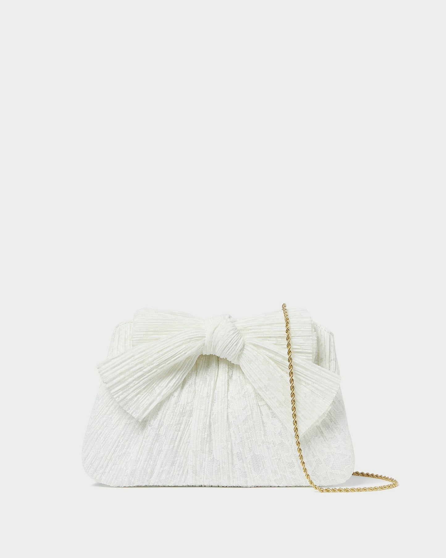 Pochette plissée à nœud Rayne