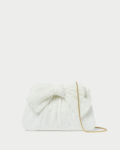 Pochette plissée à nœud Rayne