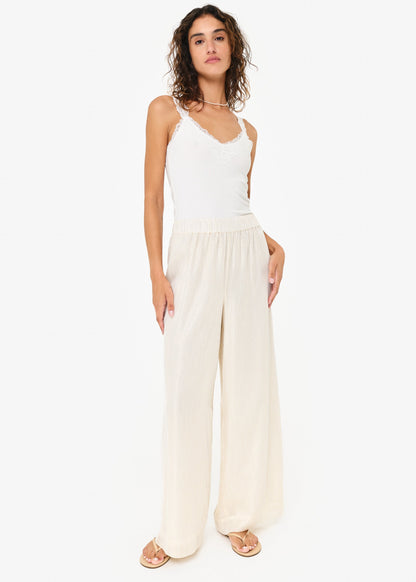 Débardeur en tricot côtelé Lani blanc