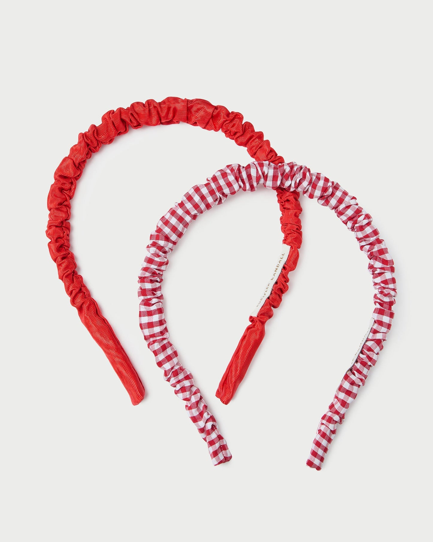 Ensemble Sabine à carreaux rouges et bandeau rouge