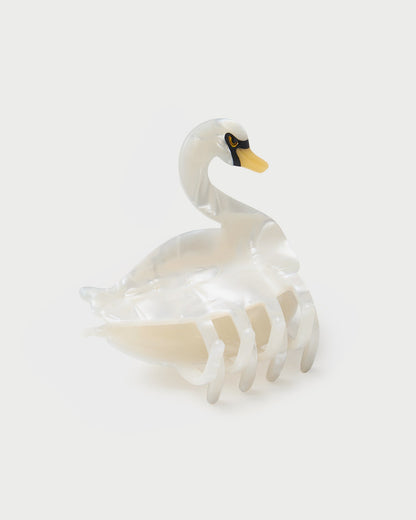 Barrette à cheveux en perles de cygne