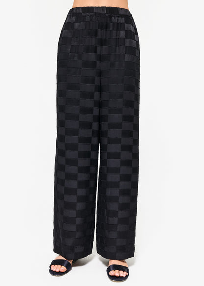 Pantalon large Medina Burnout noir