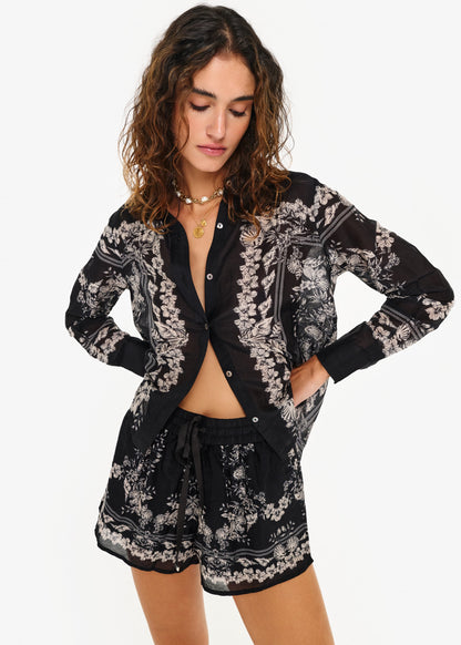 Bandana Rafella Top Black Seaside