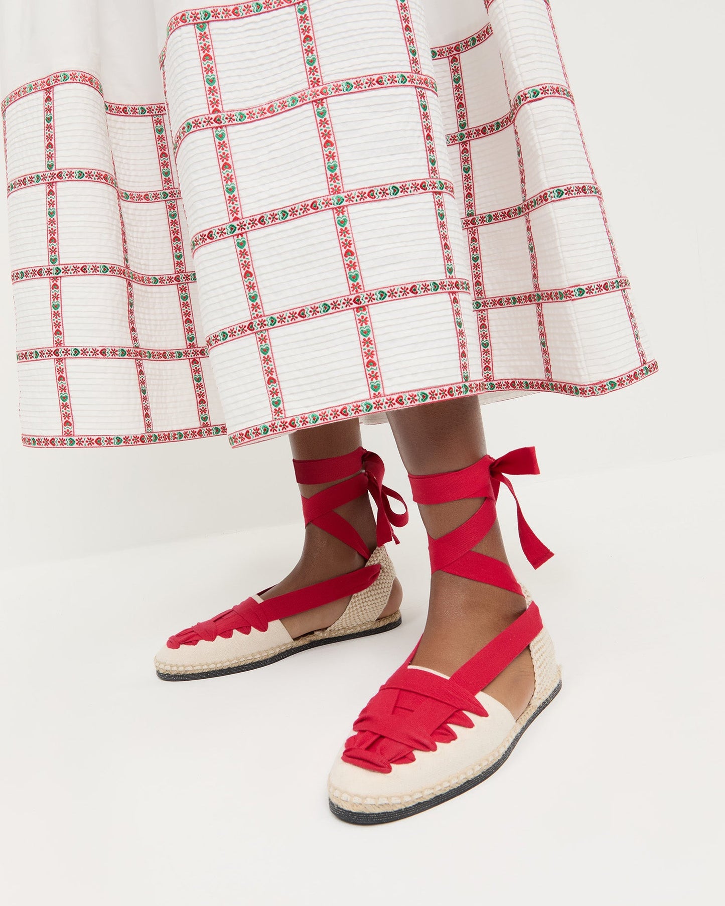 Wilson Espadrille Naturel/Rouge