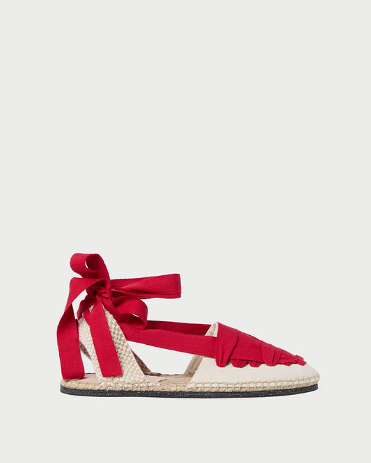 Wilson Espadrille Naturel/Rouge
