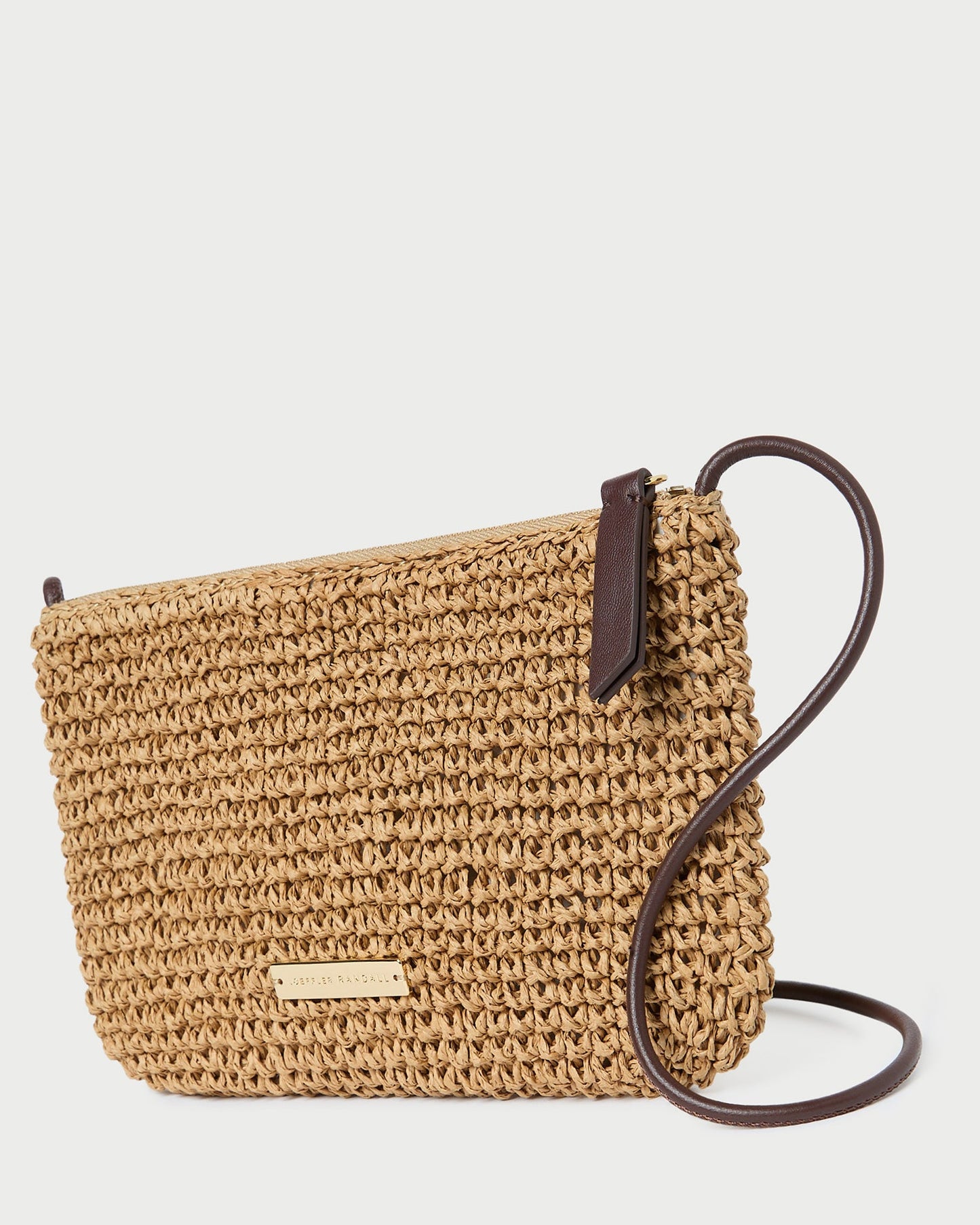 Sac bandoulière en crochet Yasmine Brown/Espresso