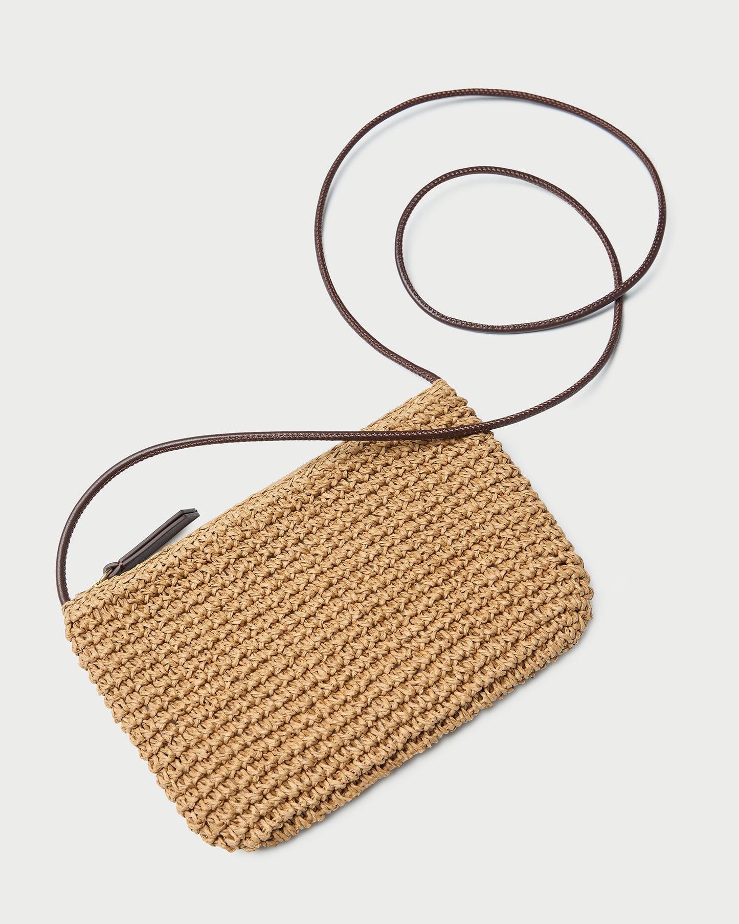 Sac bandoulière en crochet Yasmine Brown/Espresso