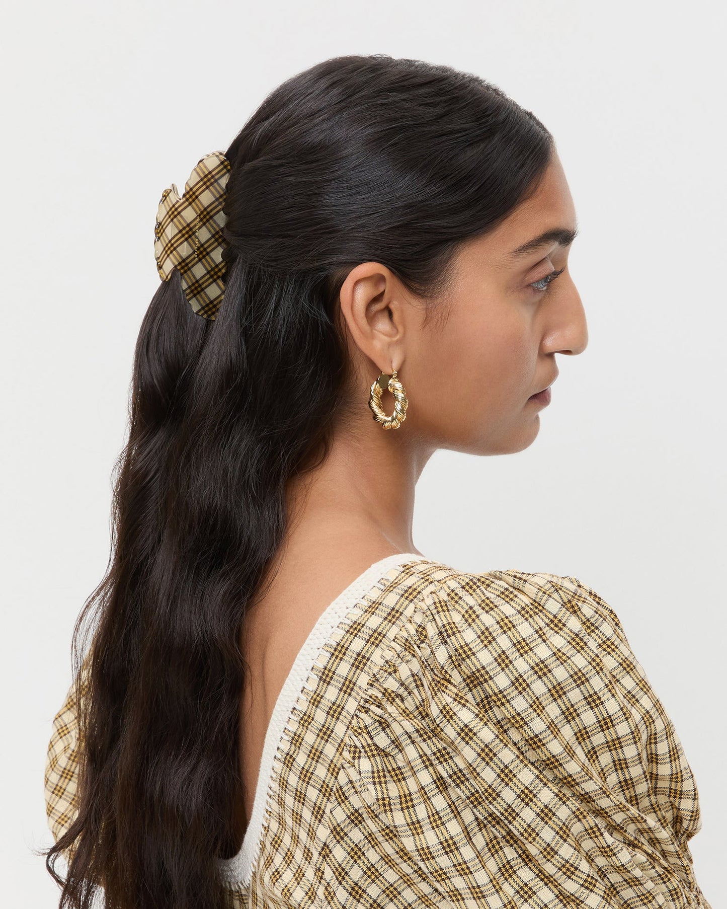 Ensemble de pinces à cheveux à carreaux Yuri Butter