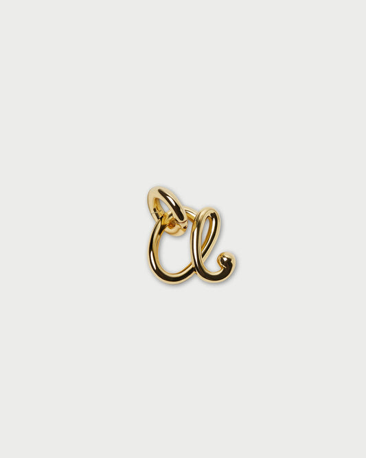 Petite breloque lettre en or