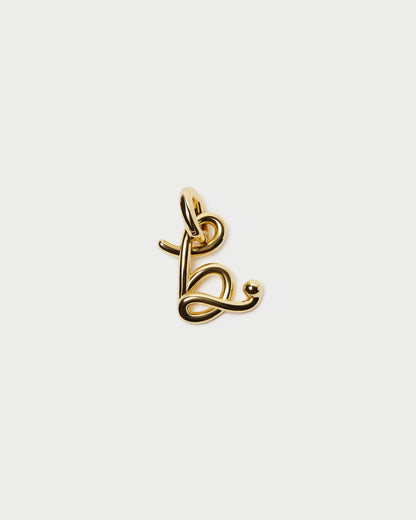 Petite breloque lettre en or