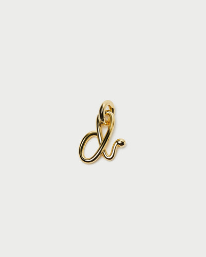 Petite breloque lettre en or