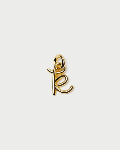 Petite breloque lettre en or
