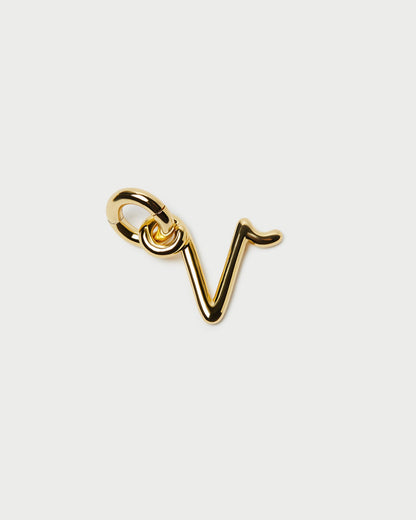 Petite breloque lettre en or
