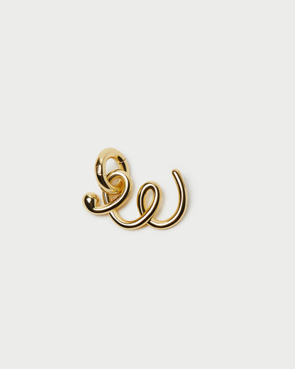 Petite breloque lettre en or