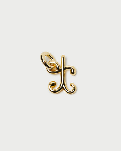 Petite breloque lettre en or